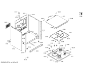 Схема №3 HR72D210F с изображением Кабель для плиты (духовки) Bosch 00654632