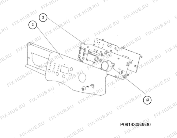 Взрыв-схема стиральной машины Zanussi ZWG1100M - Схема узла Command panel 037