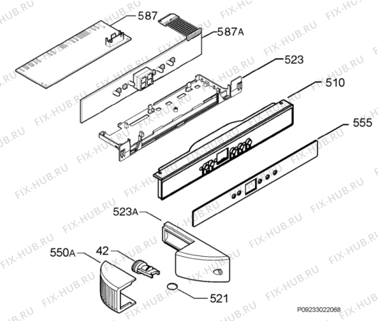 Взрыв-схема холодильника Juno Electrolux JRG94126 - Схема узла Diffusor