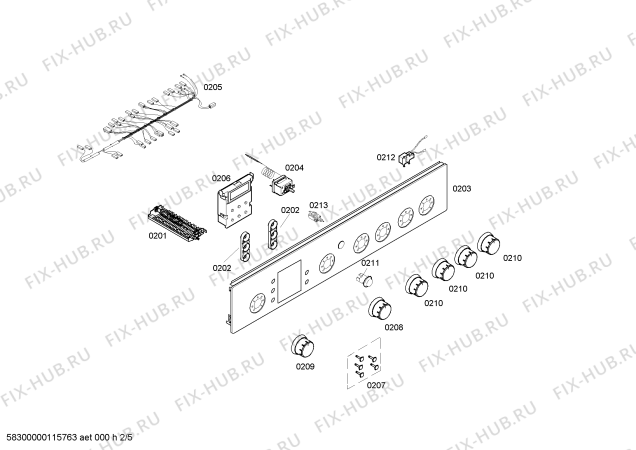 Схема №3 HSG312020F с изображением Столешница для плиты (духовки) Bosch 00243772