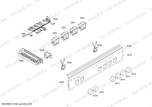 Схема №1 HLN122220E с изображением Стеклокерамика для плиты (духовки) Bosch 00680923