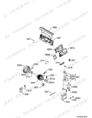 Схема №2 T8DEE86S с изображением Микромодуль для сушильной машины Aeg 973916097985006