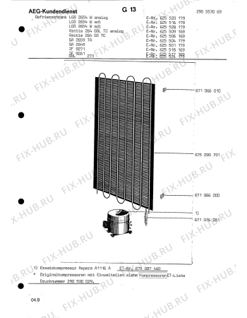 Взрыв-схема холодильника Aeg GA 2659 TA - Схема узла Section3