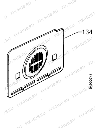 Взрыв-схема плиты (духовки) Electrolux EON399W - Схема узла Accessories