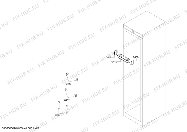 Схема №2 B30IR800SP Bosch с изображением Кронштейн для холодильника Bosch 00749621