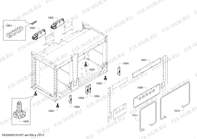 Схема №4 PRG486NLH Thermador с изображением Дефлектор для плиты (духовки) Bosch 00741758