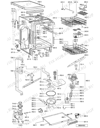 Схема №1 ADP 6735 BR с изображением Обшивка для посудомойки Whirlpool 481245372935