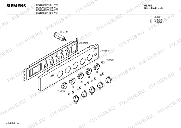 Схема №2 HG12020PP с изображением Инструкция по эксплуатации для плиты (духовки) Siemens 00522365