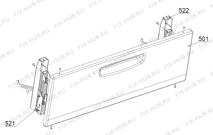 Взрыв-схема вытяжки Gorenje C215K A42001002 FI   -White FS 60 (900000406, A42001002) - Схема узла 05