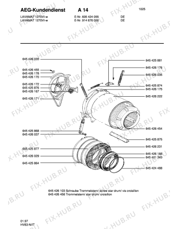 Схема №4 LAV1270 VI с изображением Ветродув для стиралки Aeg 8996454265100