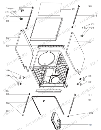 Взрыв-схема посудомоечной машины Gorenje GS63314W (352696, GORENJE#9) - Схема узла 03