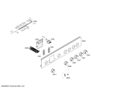 Схема №2 HSV443050N с изображением Панель управления для плиты (духовки) Bosch 00447229