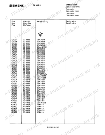Схема №4 FA164R4 с изображением Интегрированный контур для телевизора Siemens 00791933