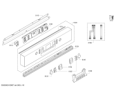 Схема №2 SMI68M35EU с изображением Передняя панель для электропосудомоечной машины Bosch 00678290