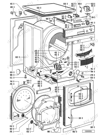 Схема №1 TRA 3130/WS-F с изображением Декоративная панель для сушильной машины Whirlpool 481245219137
