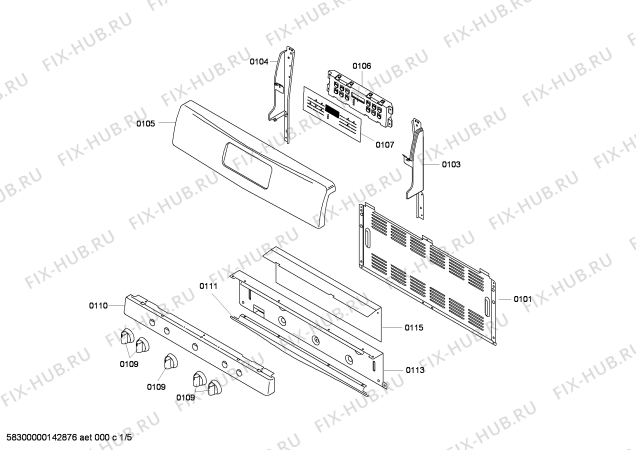 Схема №2 HGS3023UC с изображением Крышка для духового шкафа Bosch 00622485