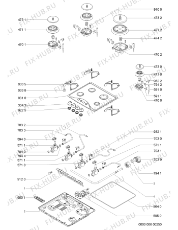 Схема №1 AKM 514 IX/01 с изображением Затычка для плиты (духовки) Whirlpool 481244039373