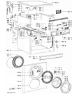 Схема №1 AWO/D 6736 с изображением Блок управления для стиральной машины Whirlpool 480111103112