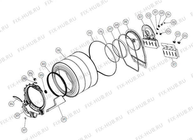 Взрыв-схема стиральной машины Gorenje T731 CE   -White (900002568, TD30EU) - Схема узла 03