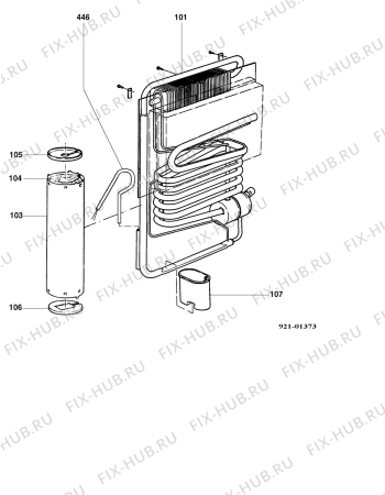 Взрыв-схема холодильника Electrolux RH252L - Схема узла Cooling generator