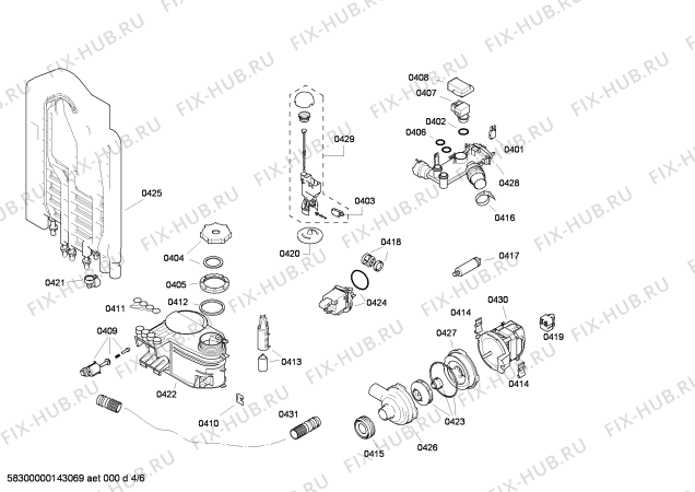Схема №3 CG463J8 с изображением Планка для посудомоечной машины Bosch 00446163