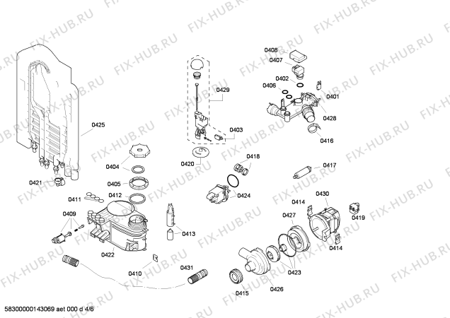 Схема №3 CG463J8 с изображением Кнопка для посудомойки Bosch 00601359