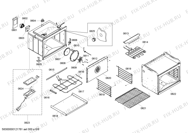 Схема №1 C302BS с изображением Декоративная рамка для плиты (духовки) Bosch 00425304
