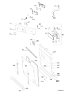 Схема №2 ADG 657/1 IX с изображением Обшивка для электропосудомоечной машины Whirlpool 481245373251