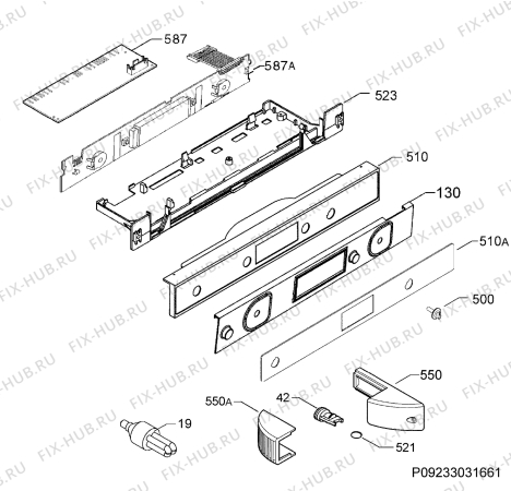 Взрыв-схема холодильника Zanussi ZBA33040SA - Схема узла Diffusor