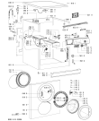 Схема №1 WAP 6460     BK с изображением Обшивка для стиральной машины Whirlpool 480111100505