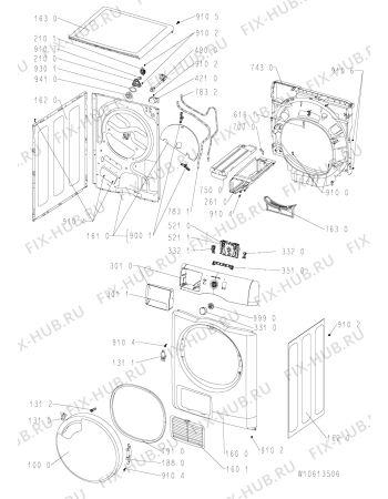 Схема №1 AWC 610 с изображением Микромодуль для стиралки Whirlpool 481010580648