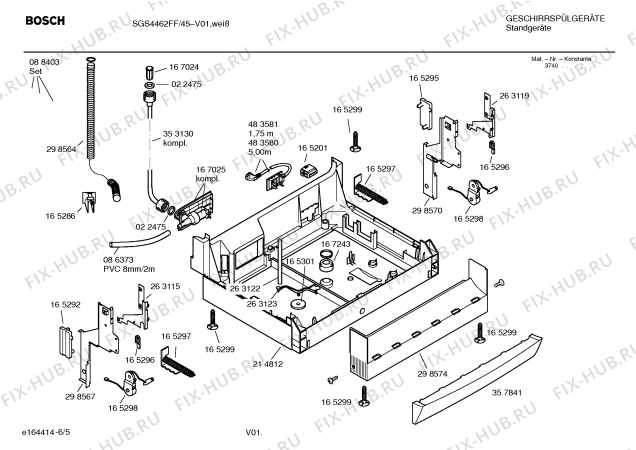 Схема №2 SGS4462FF Arcline с изображением Инструкция по эксплуатации для посудомойки Bosch 00589801
