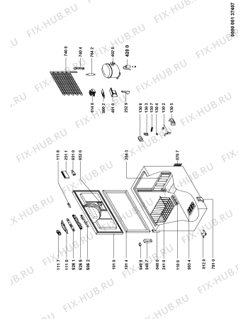 Схема №1 AFG 6352 E-AP с изображением Дверь для холодильника Whirlpool 480132100422