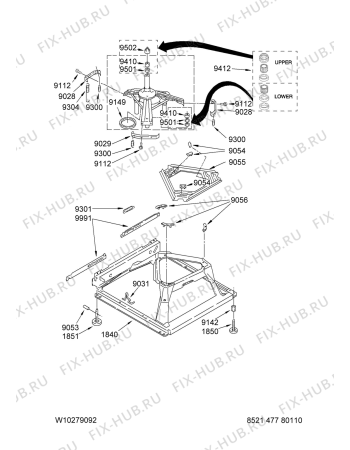 Схема №3 4KMTW5755TW1 с изображением Микропереключатель для стиральной машины Whirlpool 480110100397