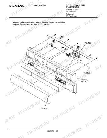 Схема №2 FR102M6 с изображением Сервисная инструкция для жк-телевизора Siemens 00535570
