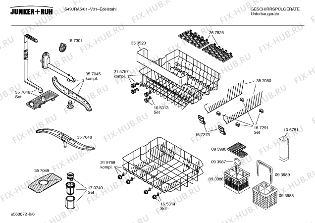 Схема №3 S49JRA5 с изображением Инструкция по эксплуатации для посудомоечной машины Bosch 00526787
