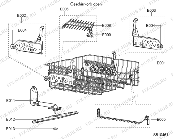 Взрыв-схема посудомоечной машины Bauknecht GS 4040/1 BL - Схема узла