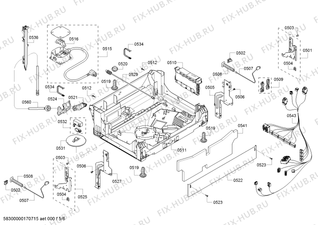 Схема №2 SHE53TL2UC с изображением Панель управления для посудомоечной машины Bosch 00689871