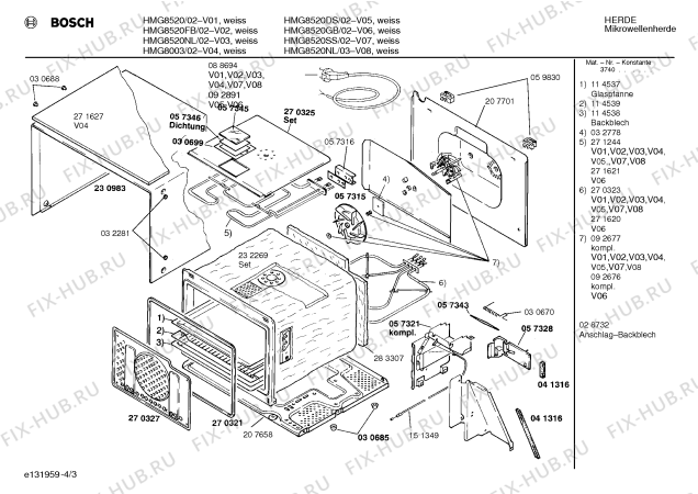 Схема №2 HMG8520DS с изображением Инструкция по эксплуатации для свч печи Bosch 00517293