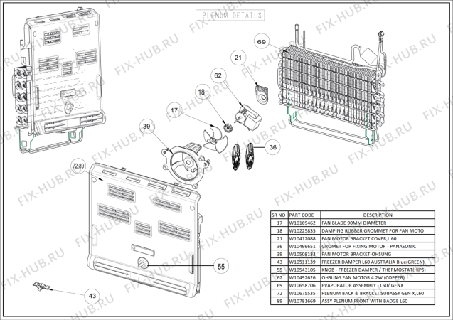 Схема №2 WTM 362 R WH с изображением Покрытие для холодильника Whirlpool 482000091277
