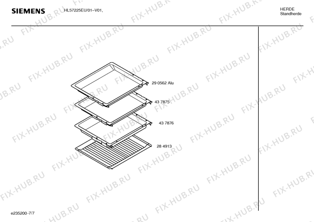 Схема №2 HL57225EU с изображением Инструкция по эксплуатации для духового шкафа Siemens 00589970