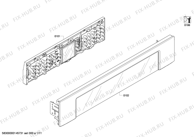 Схема №2 HBL8750UC с изображением Крепежный набор для плиты (духовки) Bosch 00684560