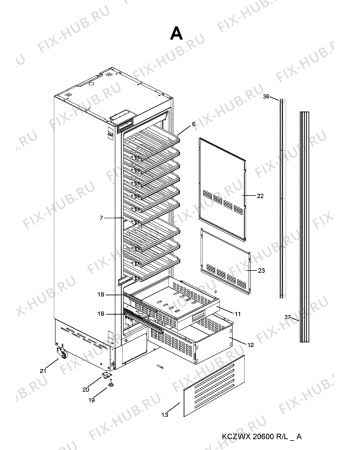 Схема №1 KCZWX20600L (F100235) с изображением Другое для холодильника Indesit C00417980