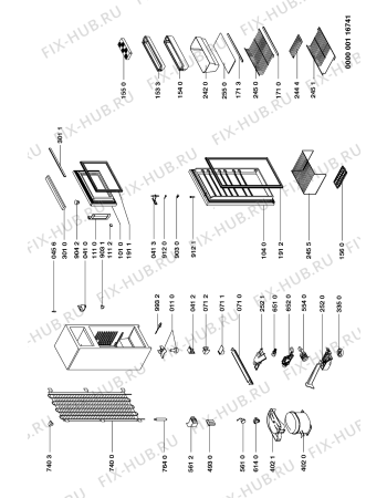 Схема №1 DPS 3000/G/3 с изображением Фиксатор для холодильной камеры Whirlpool 481944268729
