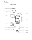 Схема №1 FG511131/9Q с изображением Фильтр для электрокофеварки Moulinex SS-200085