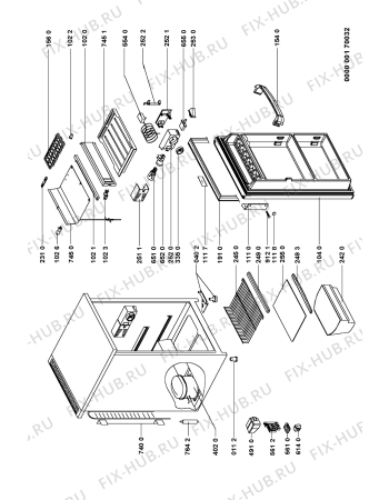 Схема №1 ARC 0060/AL с изображением Регулятор для холодильной камеры Whirlpool 481228038041