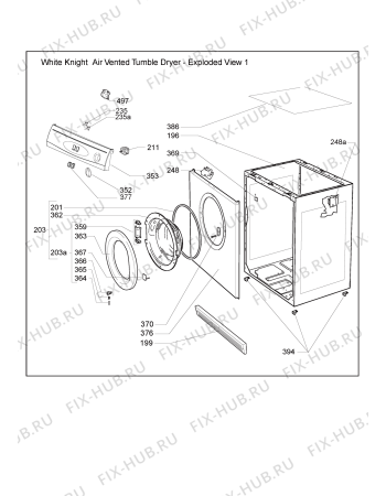 Схема №1 0312 42A 15331-C42AS с изображением Дверка для сушилки Whirlpool 480112101145