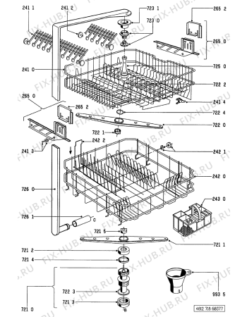 Схема №1 GSU 3252/S/D/WS с изображением Другое Whirlpool 481227158004