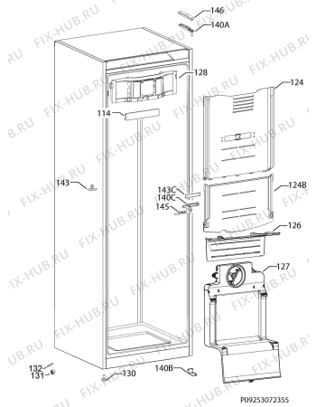 Взрыв-схема холодильника Aeg RCB53324MW - Схема узла Housing 001