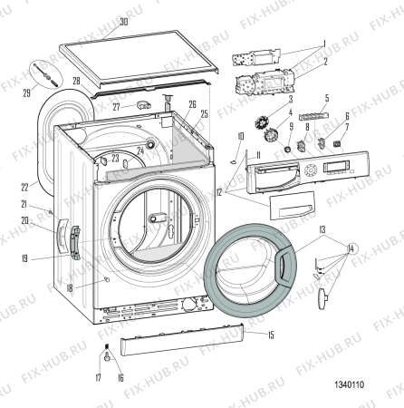Схема №2 WMSDN7239BCZ (F081770) с изображением Пластинка для стиральной машины Indesit C00306109